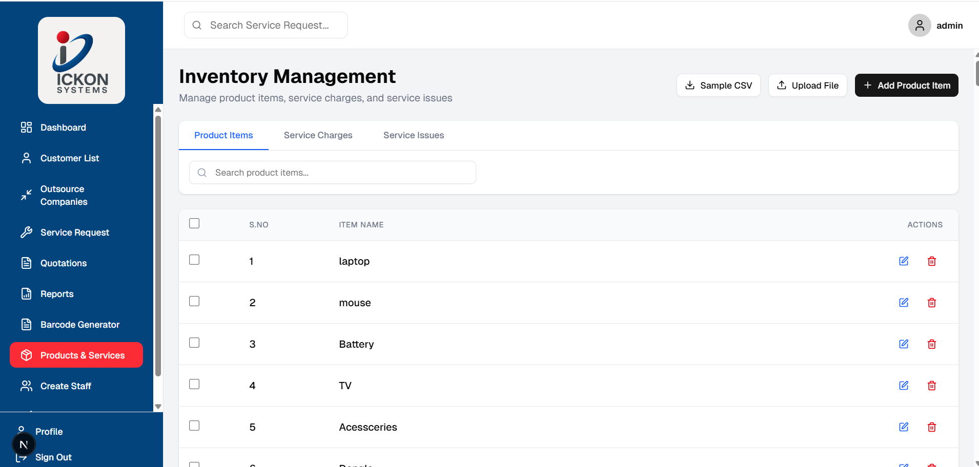 StockFlow stock tracking interface screenshot by Sathuram Software