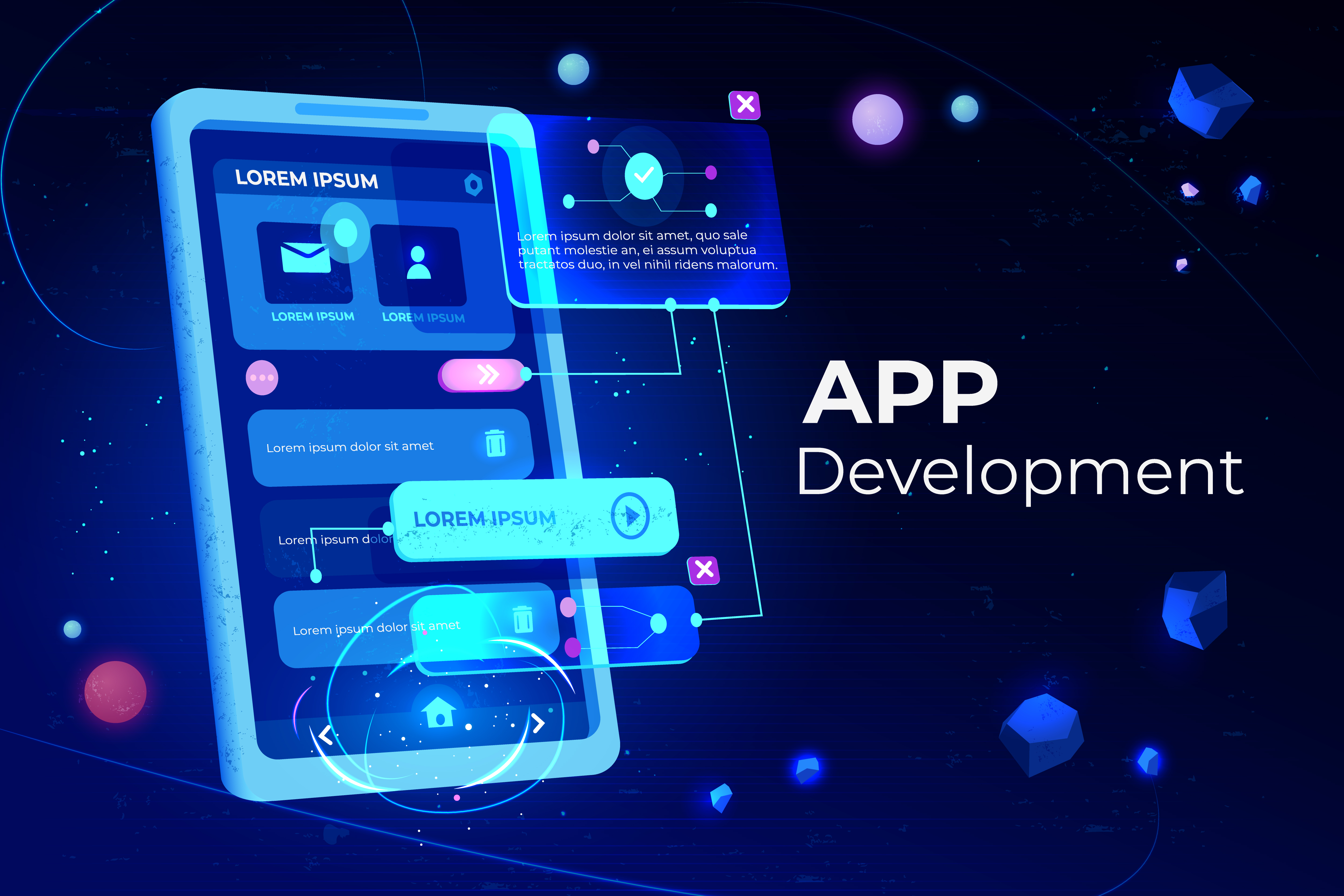 Mobile app development services for iOS and Android - service image